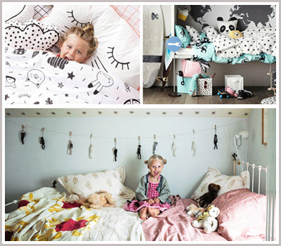 textiles bedding pillows for baby kids children on Kids Interiors