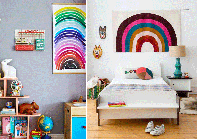 Rainbow In Kids Interiors Nursery Kids And Play Rooms