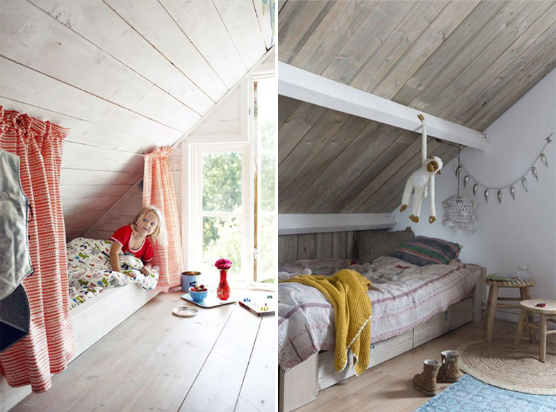 attic kids bedroom