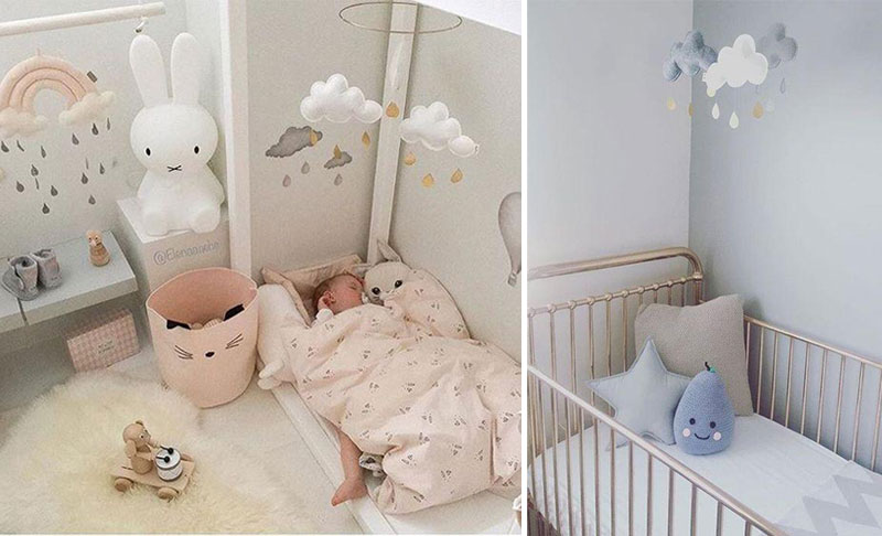 baby nursery cloud theme