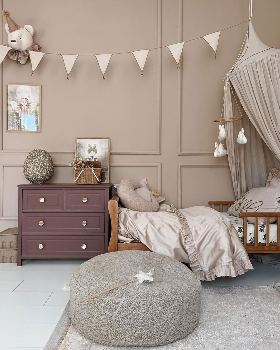 nude pink for kid's room