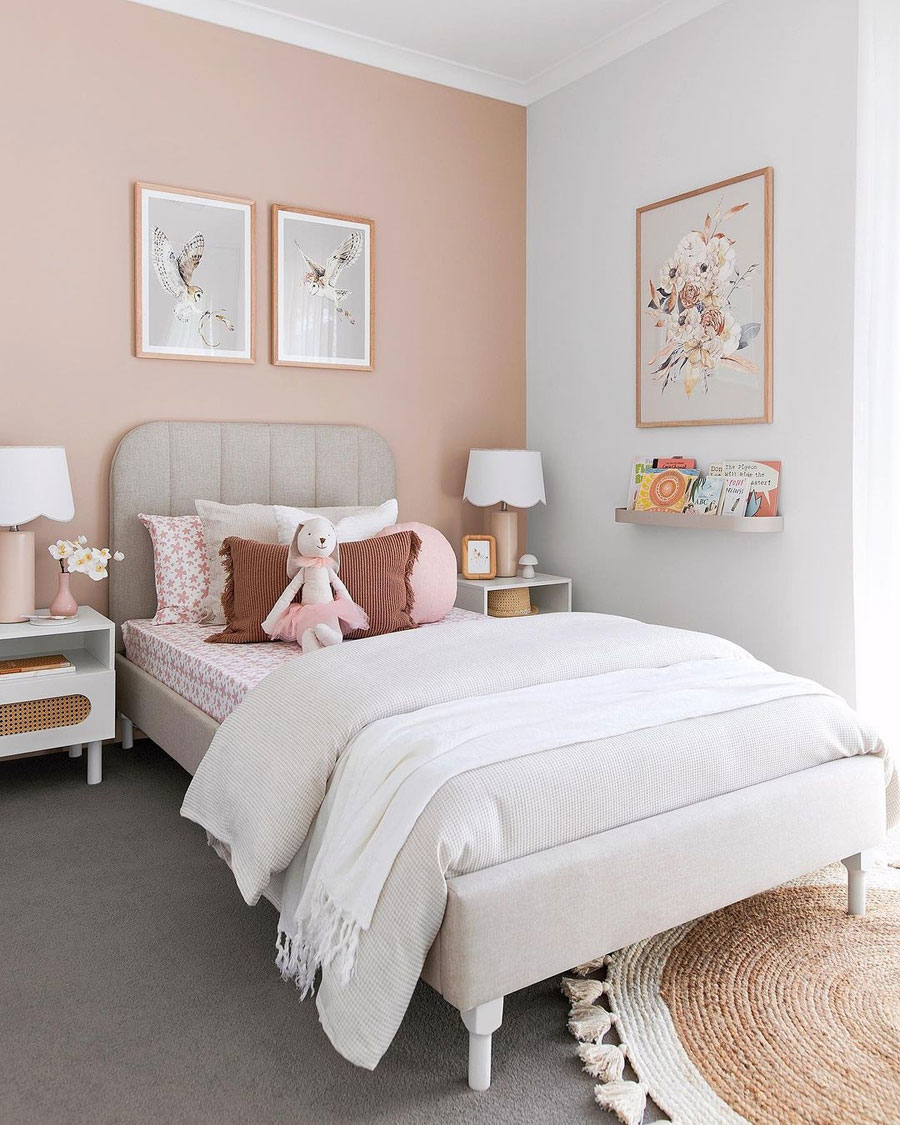 best pink colour hues for girls' rooms